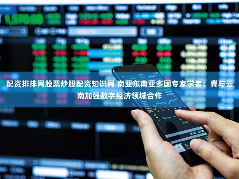 配资排排网股票炒股配资知识网 南亚东南亚多国专家学者：冀与云南加强数字经济领域合作