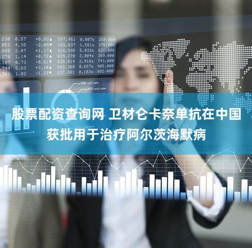 股票配资查询网 卫材仑卡奈单抗在中国获批用于治疗阿尔茨海默病
