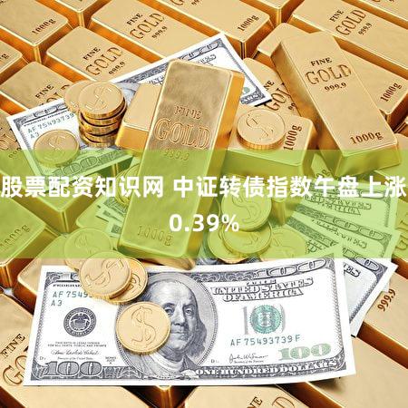 股票配资知识网 中证转债指数午盘上涨0.39%