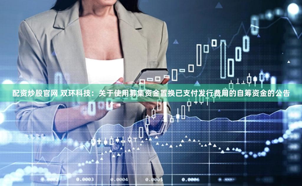 配资炒股官网 双环科技：关于使用募集资金置换已支付发行费用的自筹资金的公告