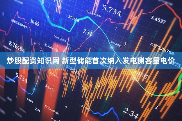 炒股配资知识网 新型储能首次纳入发电侧容量电价